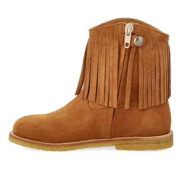 Cowboy boot with fringes and embroidery