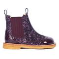 Chelsea boot with glitter and brogue details