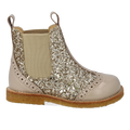 Chelsea boot with glitter and brogue detailing