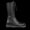 Lace-up boots w. zipper wide fit