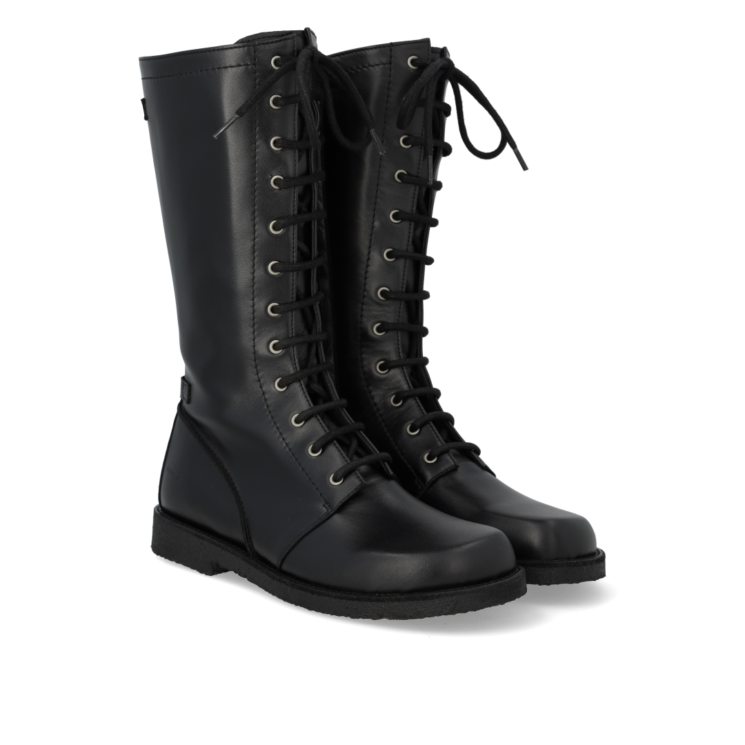 High-cut lace-up boot