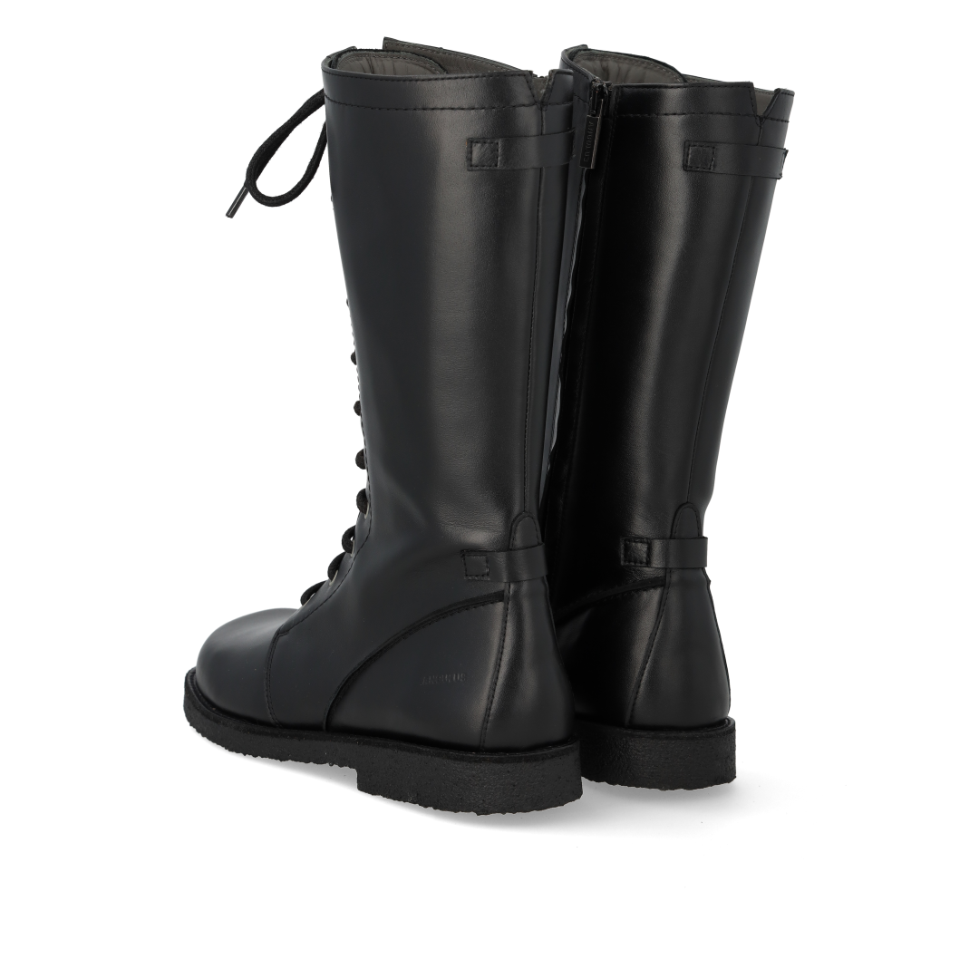 High-cut lace-up boot