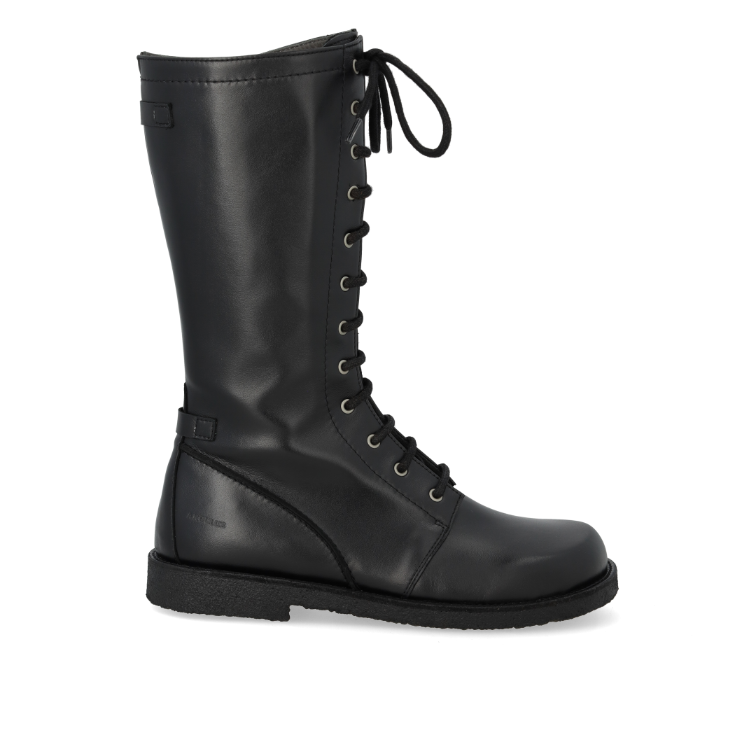 High-cut lace-up boot