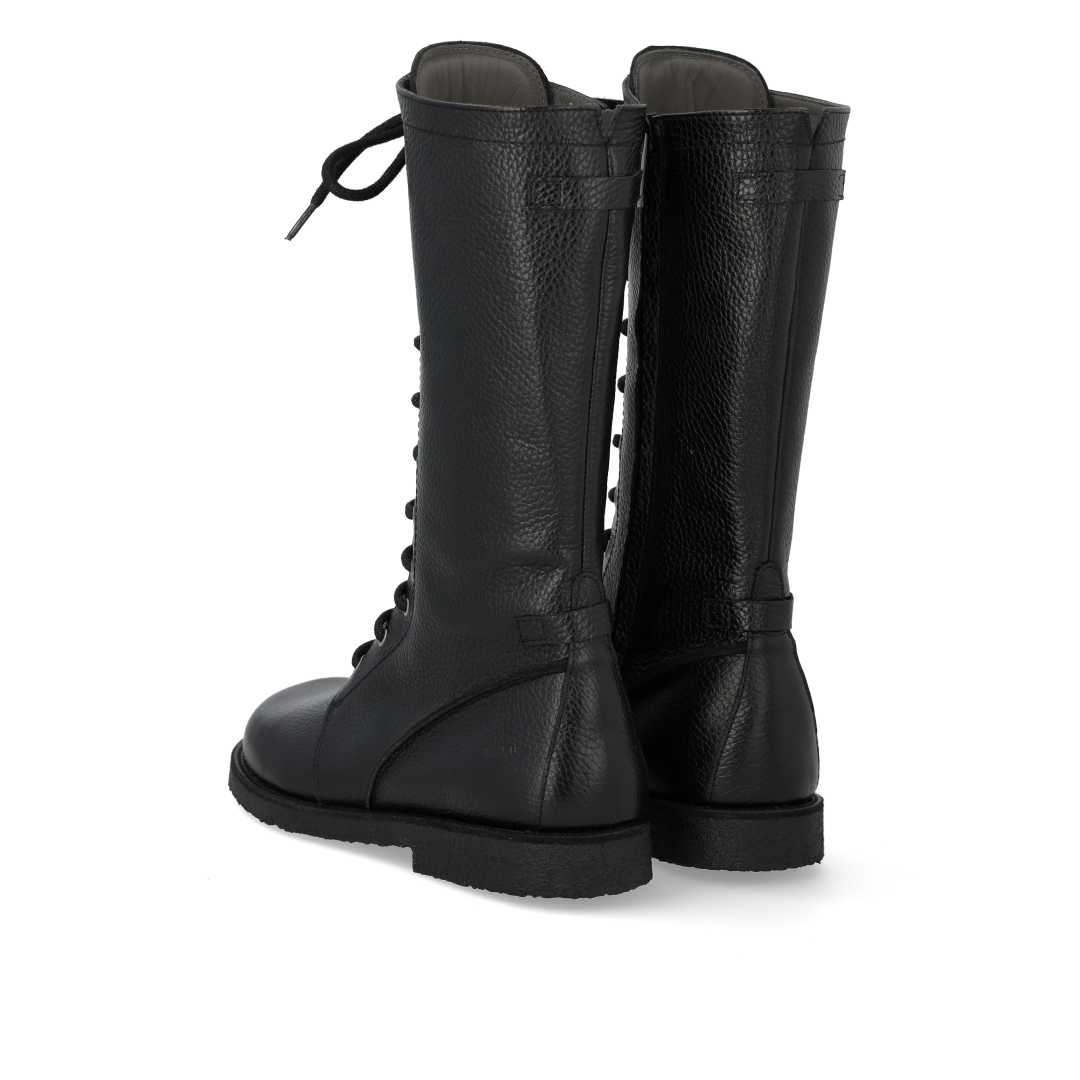 High-cut lace-up boot