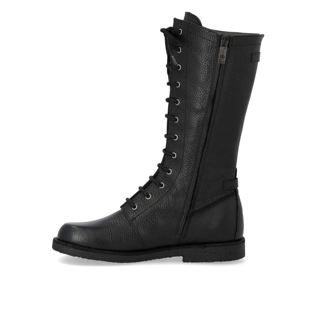 High-cut lace-up boot