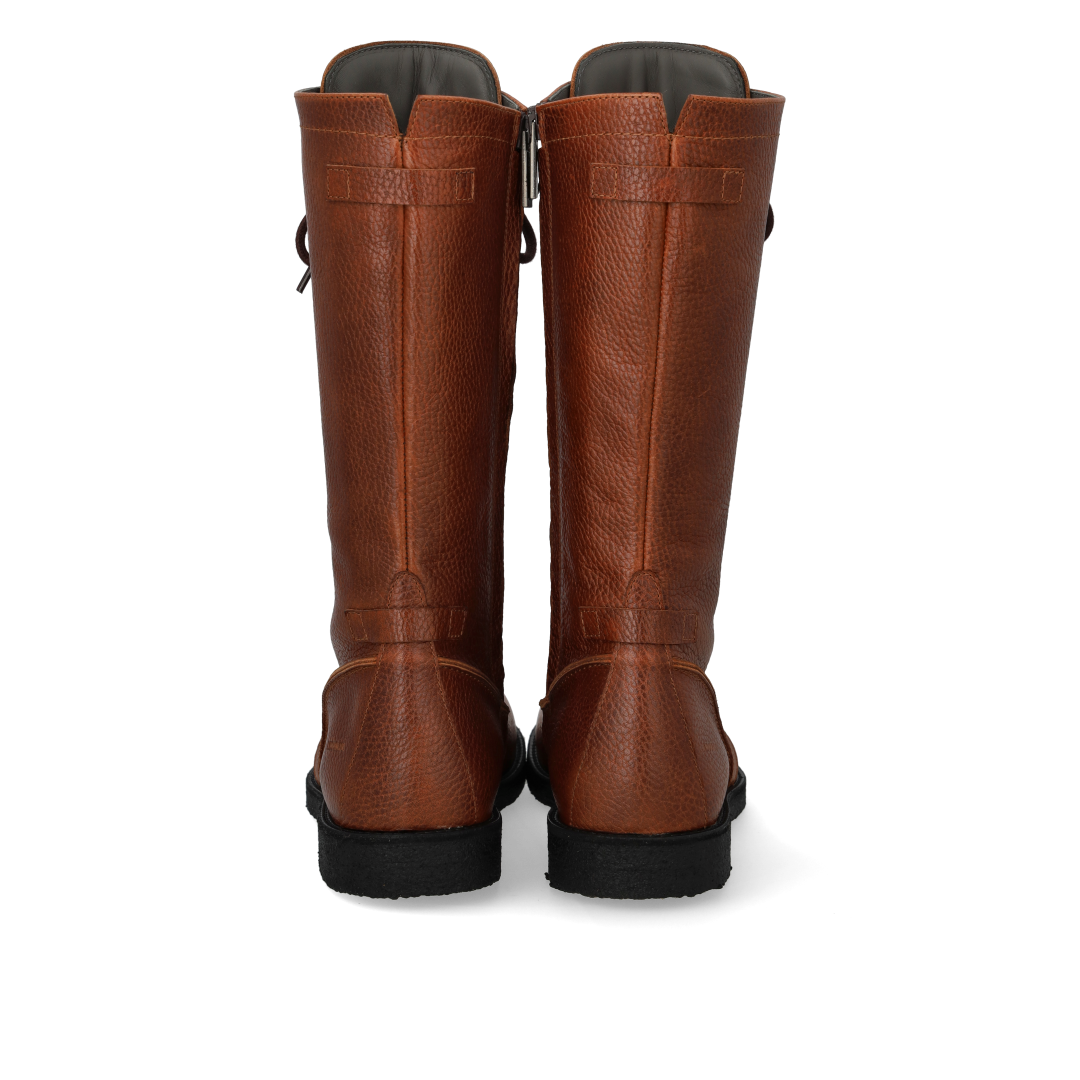 High-cut lace-up boot