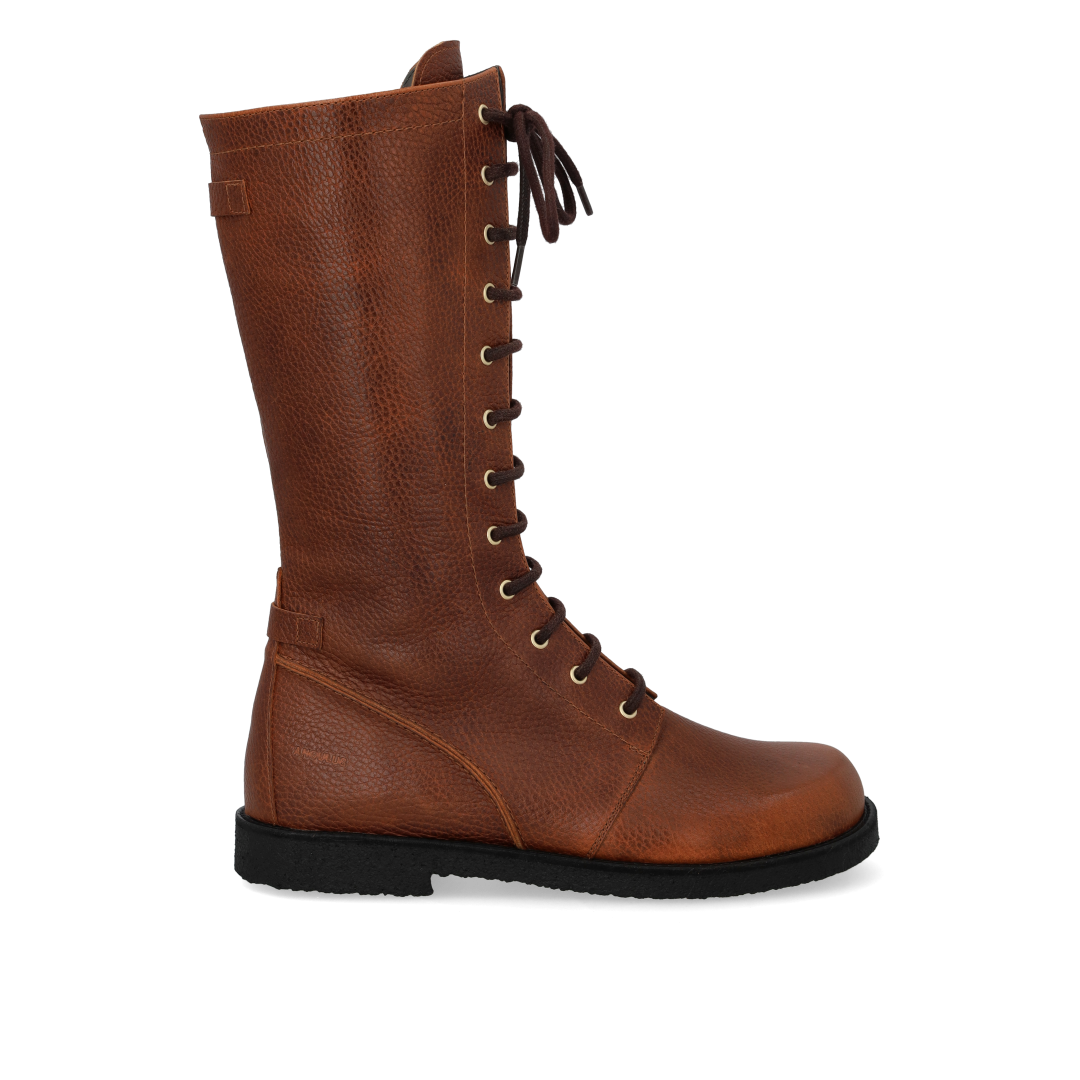 High-cut lace-up boot