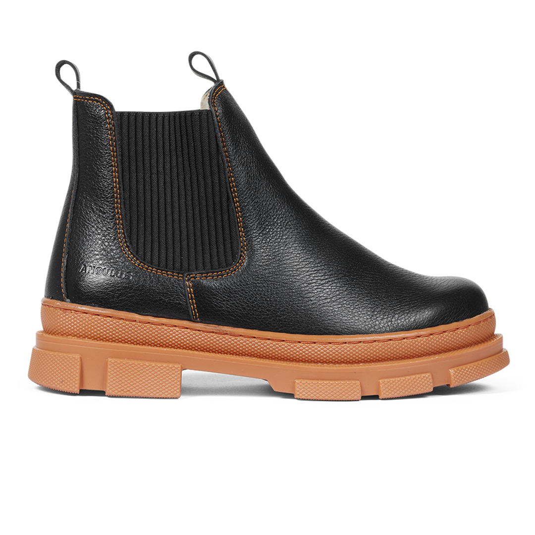 Angulus Chelsea Boot with wool lining and contrast sole