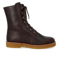 Lace-up boot with wool lining