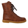 Lace-up boot with wool lining