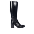 70s-inspired long shafted leather boot