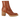 Ankle boot with block heel and zipper