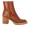 Ankle boot with block heel and zipper