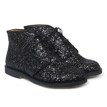 Boot with glitter and laces