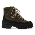 Lace-up boot with wool lining