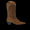 Cowboy boot with zipper