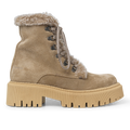 Chunky lace-up boot with soft merino wool lining