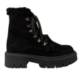 Lace-up boot with wool lining