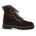 Chunky lace-up boot with soft merino wool lining