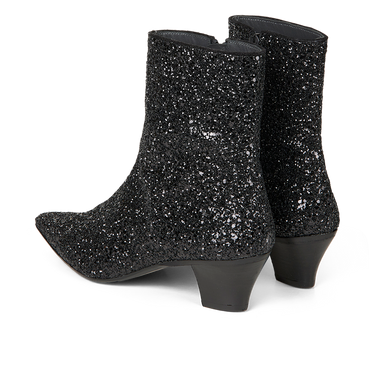 Sparkling glitter ankle boot