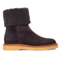 Suede boot with soft lambswool lining