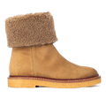 Suede boot with soft lambswool lining
