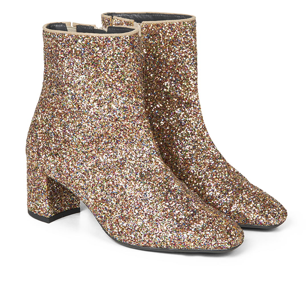 Sparkling glitter boot