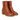 Block-heel ankle boot with zipper