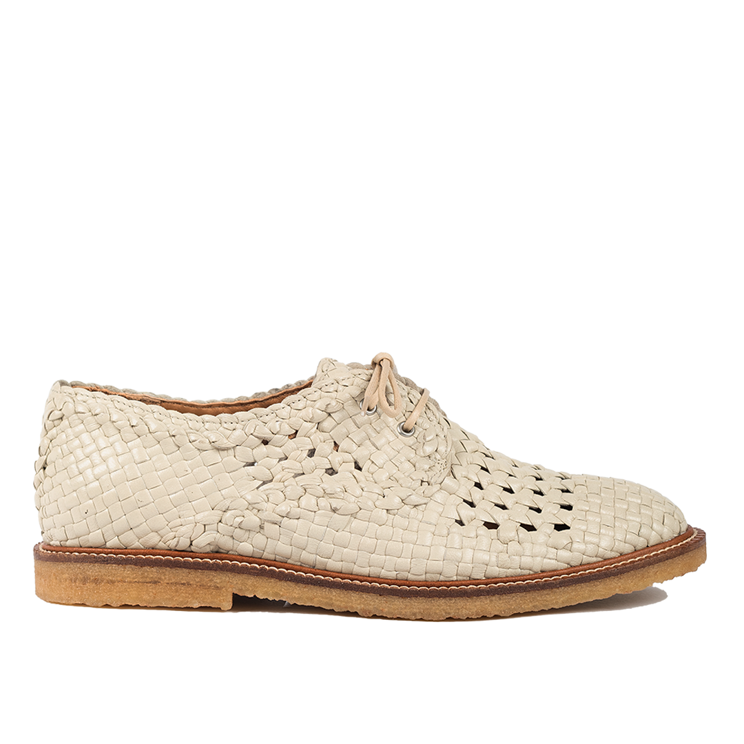 Hand-Braided Lace-Up Shoes