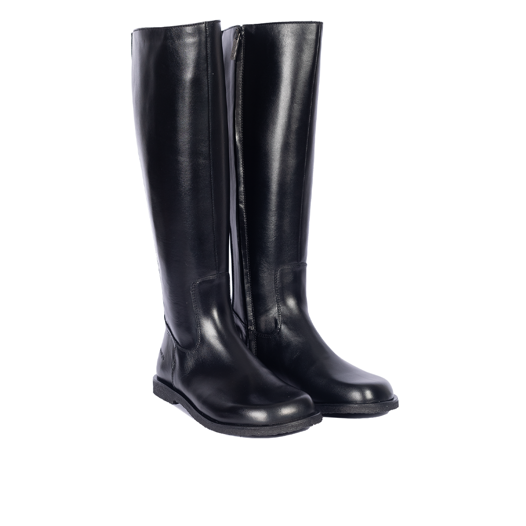 Long Shafted leather boot with wide fit