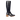 Long Shafted boot with sculptural block heel