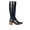 Long Shafted boot with sculptural block heel