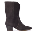 Cowboy boot with braided stitching details