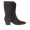 Cowboy boot with braided stitching details