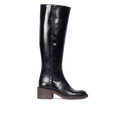 Long Shafted boot with braided stitching details