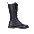 Long Shafted lace-up boot with contrast details