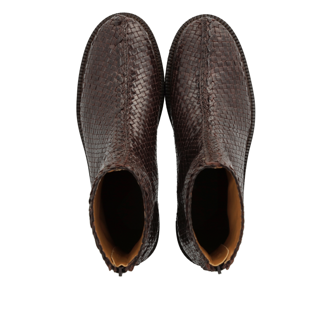 Hand-braided boot