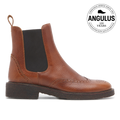 Boot with decorative brogue perforations