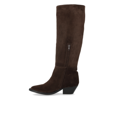 Long shafted suede boot