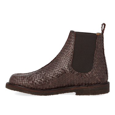 Hand-braided chelsea boot