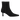 Sculptural boot with pointed toe