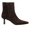 Sculptural boot with pointed toe