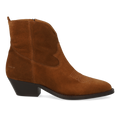Cowboy boot with decorative stitching