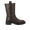 Chunky boot with a medium-high shaft