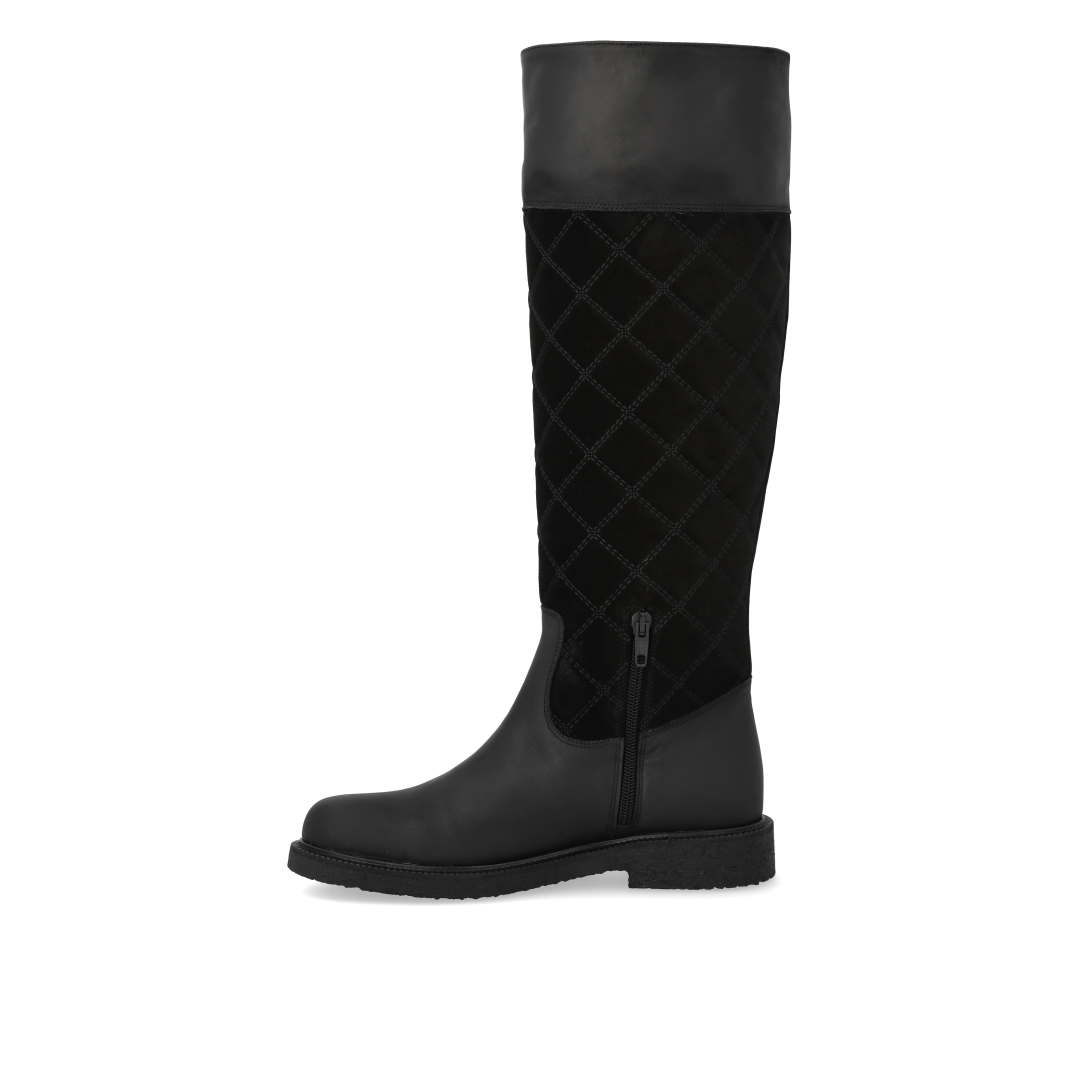 Long Shafted boot with quilted detail
