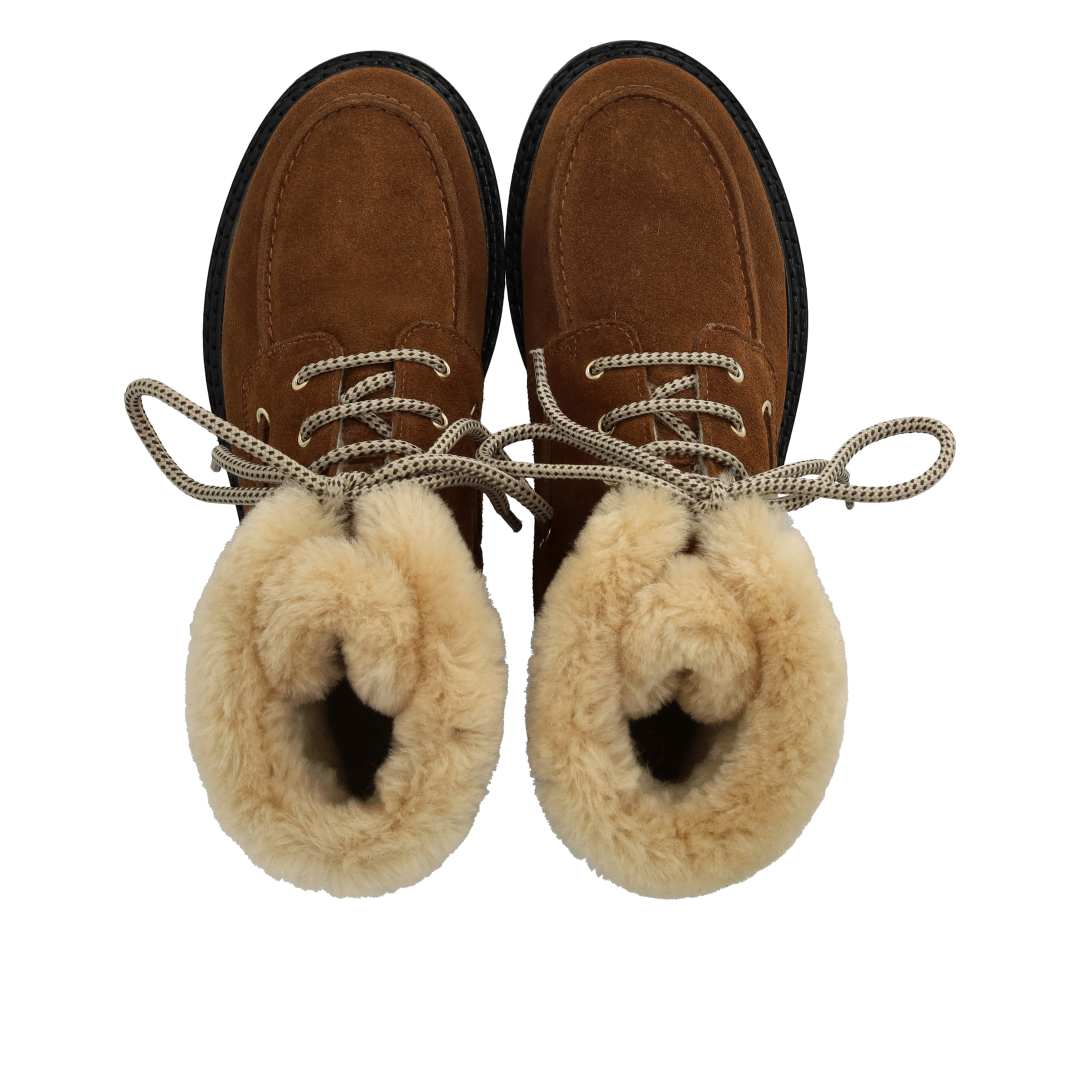Winter Boot with Fur Detailing