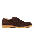 Lace-up shoes with brogue pattern
