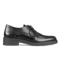 Lace-up shoes with perforated pattern