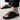 Slip-on crisscross leather sandal