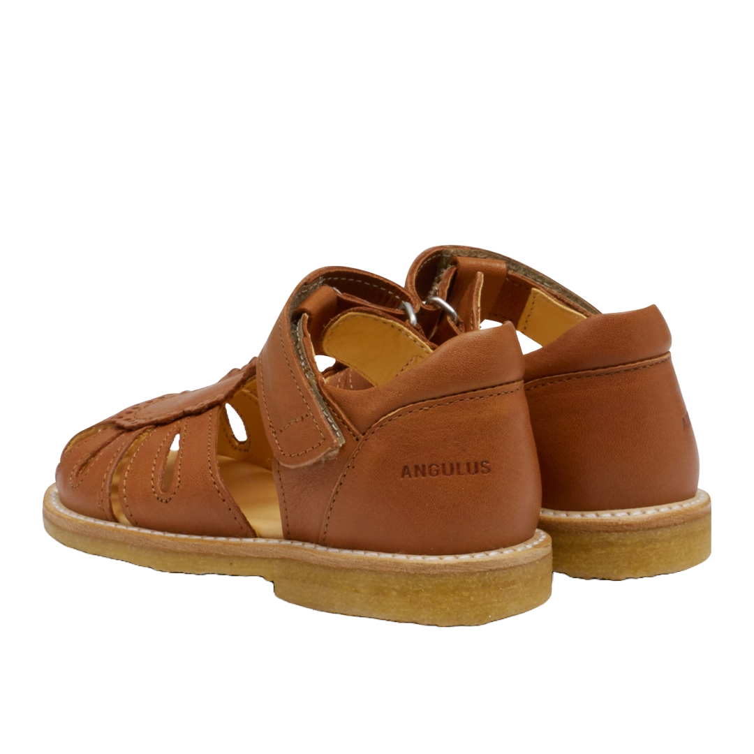 Angulus Sandal with drop detail and velcro closure